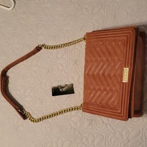 BCBG of Paris crossbody purse handbag. Clay color